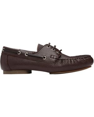A.P.C. Camille Boat Shoes - Brown