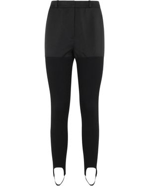 Coperni High-Waist Skinny Stirrup Trousers - Black