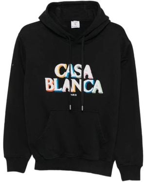 CASABLANCA Drawstring Hoodie - Black