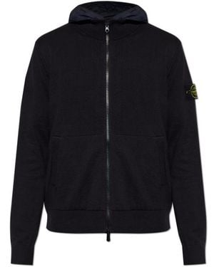 Stone Island Reversible Hooded Jacket - Blue