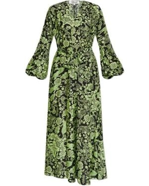 Diane von Furstenberg Floral-Print Maxi Dress - Green