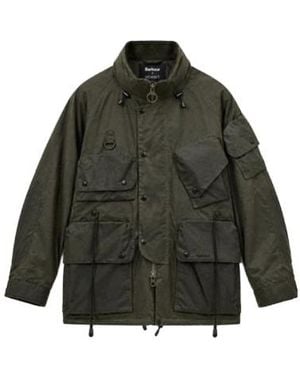 Barbour Multi-Pocket Hooded Jacket - Green