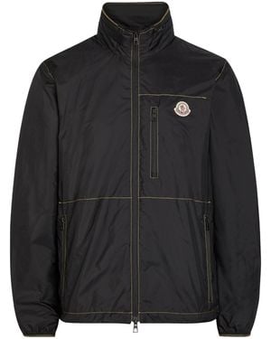 Moncler Stand-Collar Nylon Jacket - Black