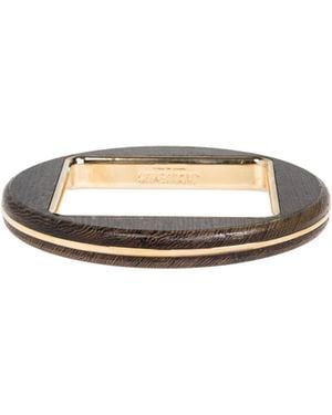 Jacquemus Geometric Bangle Bracelet - White