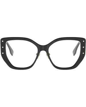 Fendi Eyewear Geometric Frame Glasses - White