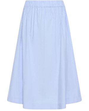 Marella Poplin Skirt - Blue