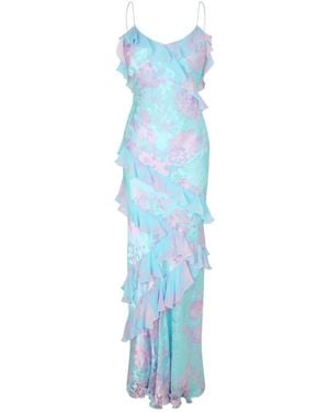 LoveShackFancy Rialto Dress - Blue