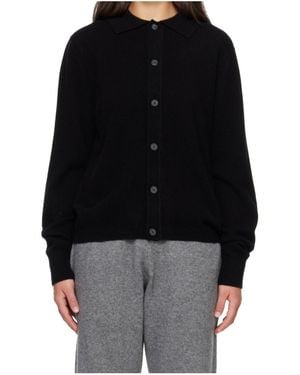 Entire studios Button-Up Collar Cardigan - Black