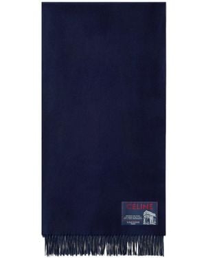 Celine Cashmere Wool Scarf - Blue
