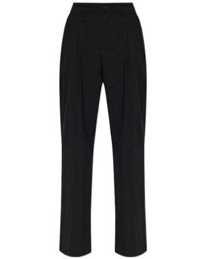 Issey Miyake Dart-Detailing Pants - Black