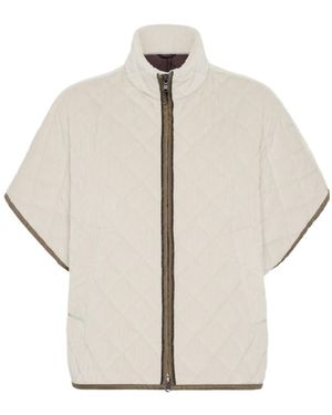 Brunello Cucinelli Quilted Jacket - White