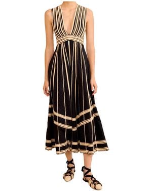 Ulla Johnson Palermo Sleeveless Midi Dress - Black
