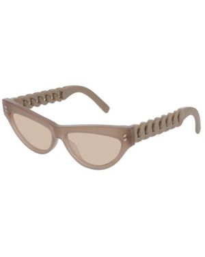Stella McCartney Geometric Frame Sunglasses - White
