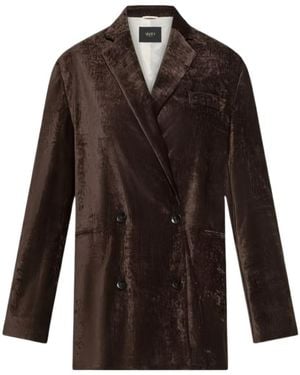 Seventy Double-Breasted Suit Jacket - Brown