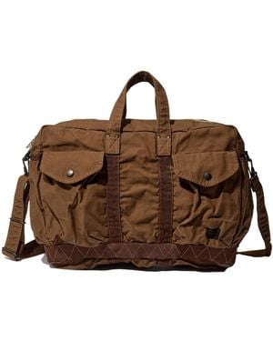 Porter-Yoshida and Co Crag 2Way Small Double Handle Shoulder Bag - Brown