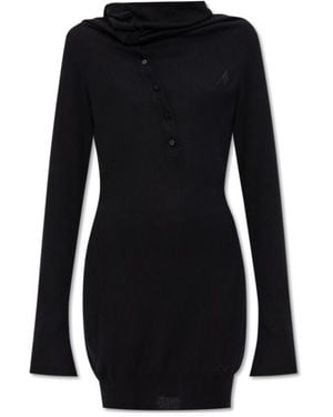 The Attico The Mini Dress - Black