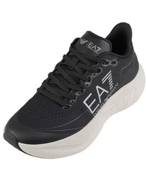 EA7 Round-Toe Low-Top Trainers - Black