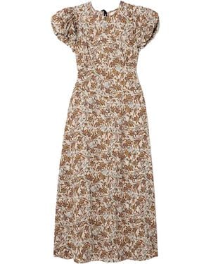 Doen Floral Print Dress - Natural