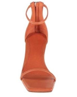 Rick Owens Simple Square-Toe Sandals - Orange