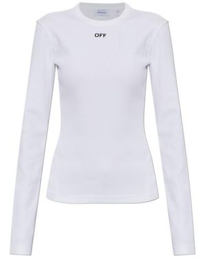 Off-White c/o Virgil Abloh Long-Sleeve T-Shirt - White