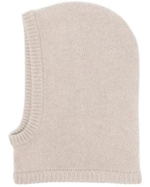 Lisa Yang Astri Ribbed Balaclava - White