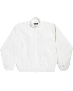 Balenciaga Diy Metal Outline Tracksuit Zipper Casual Jacket - White