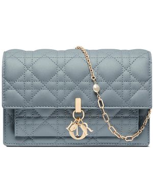 Dior Lady Chain Pouch - Blue
