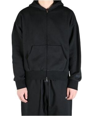 Fear Of God Logo-Printed Zipped Hoodie - Black
