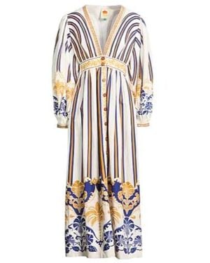 FARM Rio Multicoloured Dress - White