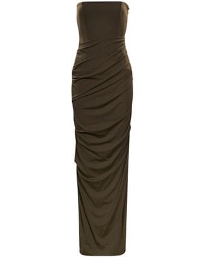 Alex Perry Strapless Dress - Green