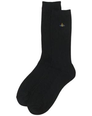 Vivienne Westwood Three-Pack Of Ribbed Knee-High Stockings - Black