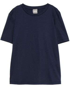 Max Mara Mmlastice Round-Neck T-Shirt - Blue