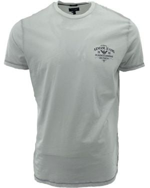 Armani Jeans Item O-Neck Short-Sleeved T-Shirt - Gray