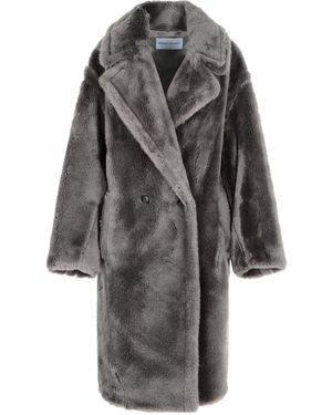Stand Studio Double-Breasted Coat - Grey