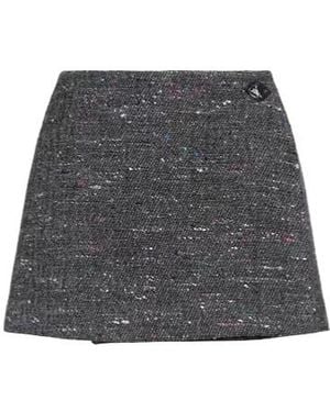 Ganni Multicoloured Tweed Skirt - Grey