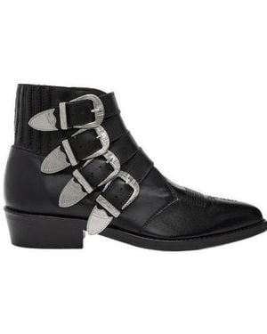 Toga Virilis Buckled Boots - Black