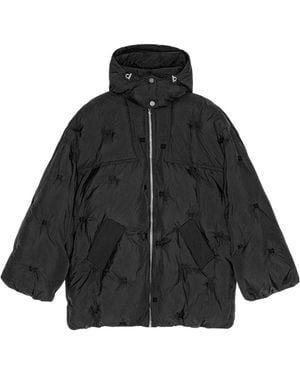 Ganni Midi Tech Puffer Jacket - Black
