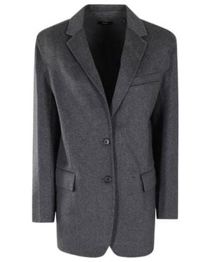 Theory Single-Breasted Tailored Blazer - Black