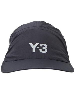 Y-3 Logo-Print Drawstring Cap - Black