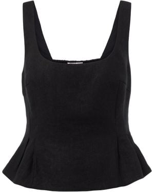 Posse Sleeveless Tops - Black