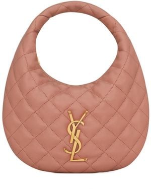 Saint Laurent Icarino Quilted Tote Bag - Pink