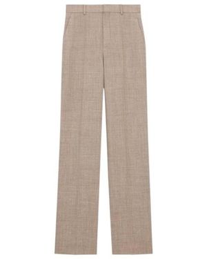 Saint Laurent High-Rise Trousers - Grey
