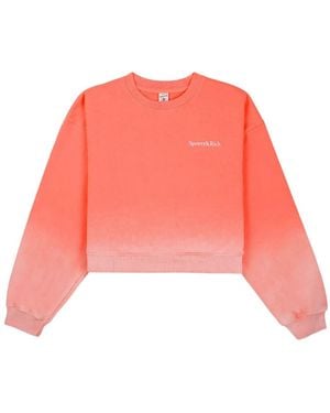 Sporty & Rich Dye Logo-Embroidered Sweatshirt