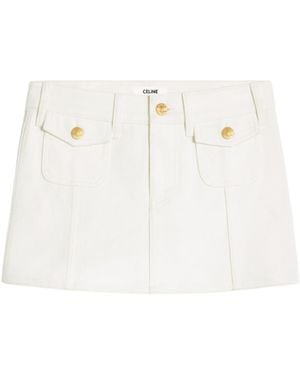 Celine Mini Skirt - White