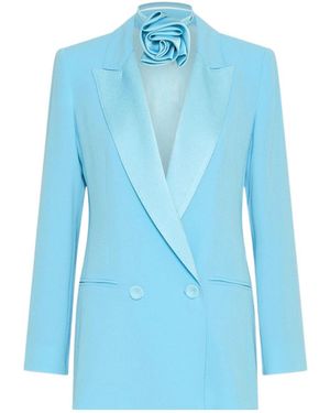 Marella Long-Sleeved Suit Jacket - Blue