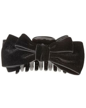 Jennifer Behr Matilda Bow-Detailed Claw Clip - Black