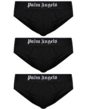 Palm Angels Solid Color Underwear Set - Black