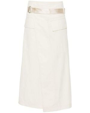 Helmut Lang Front Slit Skirt - White