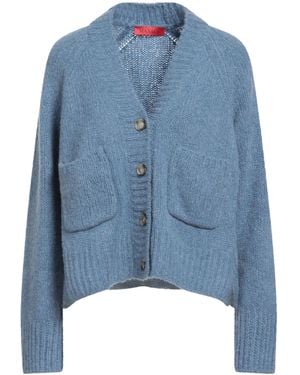 MAX&Co. V-Neck Knitted Cardigan - Blue