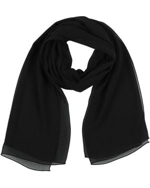 Dolce & Gabbana Solid Colour Crepe Scarf - Black